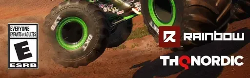 Monster Jam Steel Titans, the ESRB box on its front