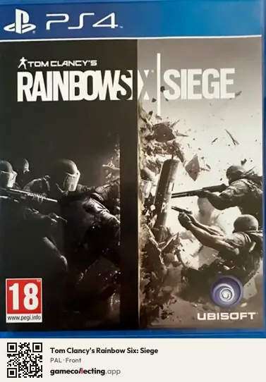 Tom Clancy's Rainbow Six: Siege PlayStation 4, PAL box front