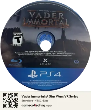 Vader Immortal: A Star Wars VR Series PlayStation 4, NTSC disc