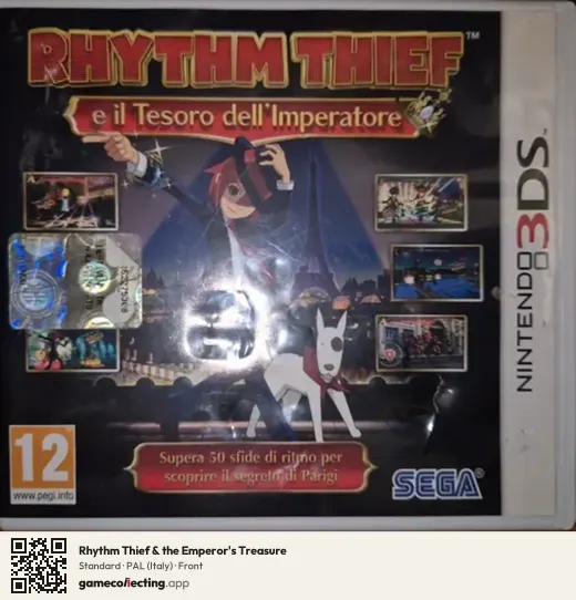 Rhythm Thief & the Emperor's Treasure Nintendo 3DS, Italy box front