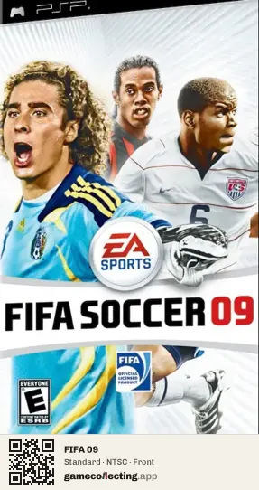 FIFA 09 PlayStation Portable, NTSC box front