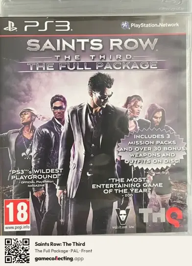 Saints Row: The Third PlayStation 3, PAL box front