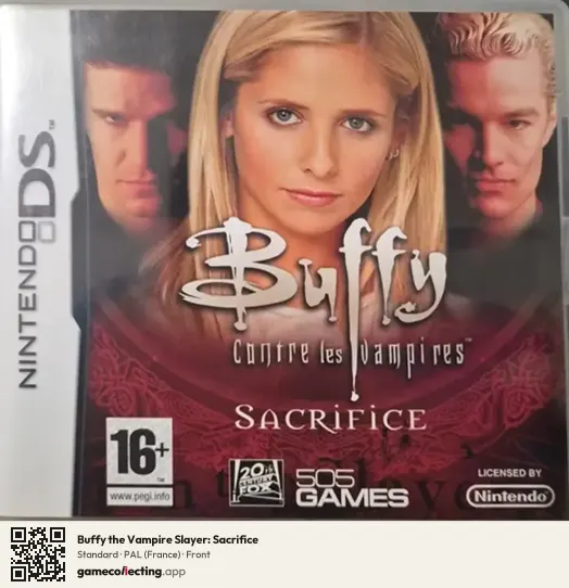 Buffy the Vampire Slayer: Sacrifice Nintendo DS, France box front