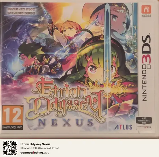 Etrian Odyssey Nexus Nintendo 3DS, Germany box front