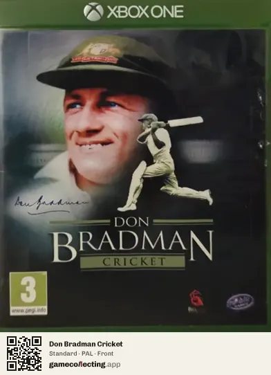 Don Bradman Cricket Xbox One, PAL box front