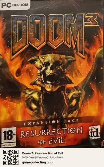 Doom 3: Resurrection of Evil Computer, PAL box front