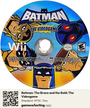 Batman: The Brave and the Bold: The Videogame Nintendo Wii, NTSC disc