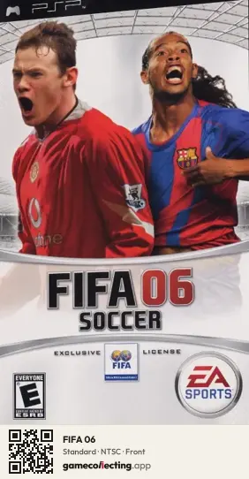 FIFA 06 PlayStation Portable, NTSC box front