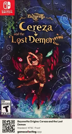 Bayonetta Origins: Cereza and the Lost Demon Nintendo Switch, NTSC box front