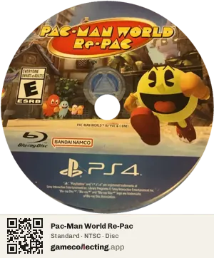 Pac-Man World Re-Pac PlayStation 4, NTSC disc