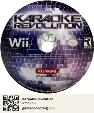 Karaoke Revolution Nintendo Wii, NTSC disc
