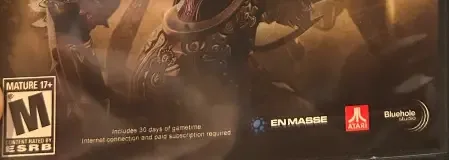 TERA, the ESRB box on its front