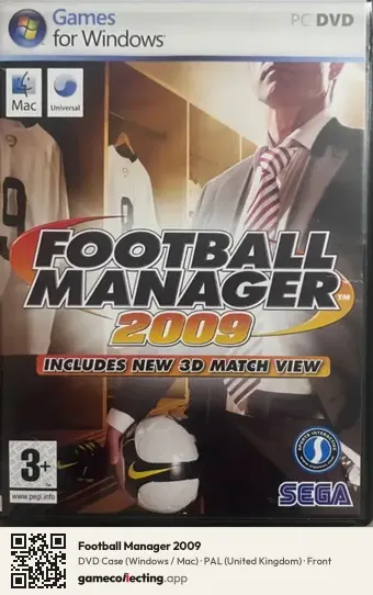 Football Manager 2009 Computer, United Kingdom box front
