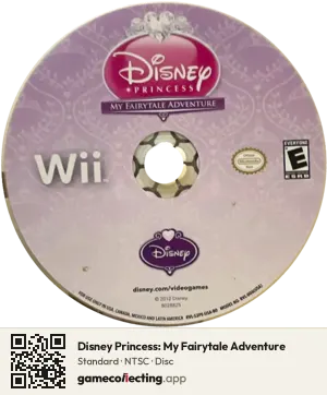 Disney Princess: My Fairytale Adventure Nintendo Wii, NTSC disc