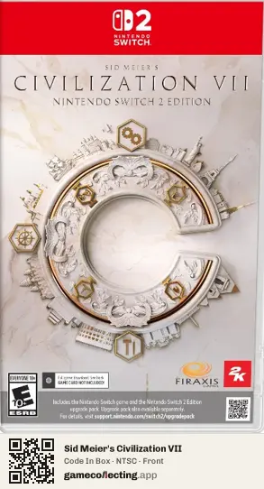 Sid Meier's Civilization VII Nintendo Switch 2, NTSC box front