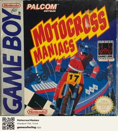Motocross Maniacs Game Boy, PAL box front