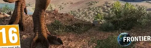 Jurassic World Evolution 2, the PEGI square on its front