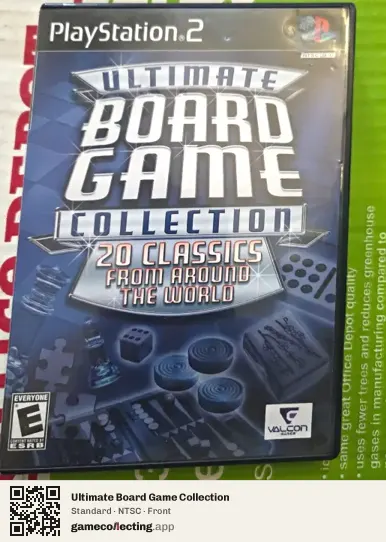 Ultimate Board Game Collection PlayStation 2, NTSC box front