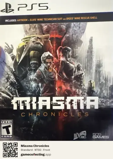 Miasma Chronicles PlayStation 5, NTSC box front