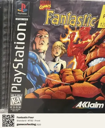 Fantastic Four PlayStation, NTSC box front