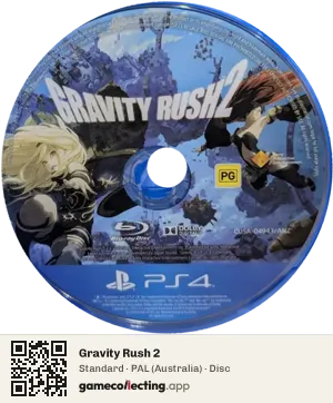 Gravity Rush 2 PlayStation 4, PAL disc