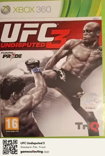 UFC Undisputed 3 Xbox 360, PAL box front