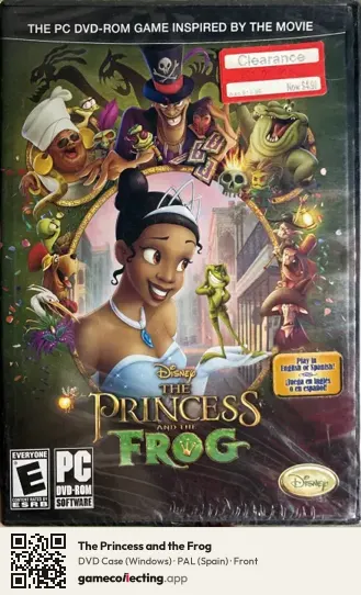 The Princess and the Frog Computer, Spain box front