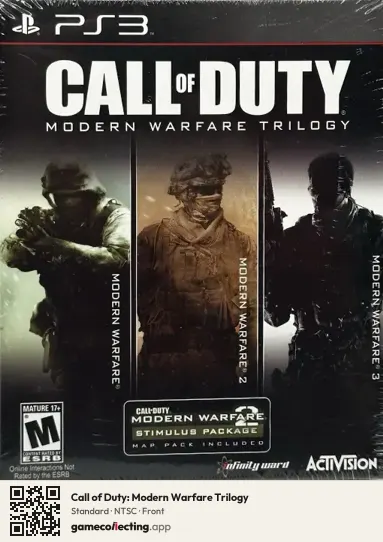 Call of Duty: Modern Warfare Trilogy PlayStation 3, NTSC box front