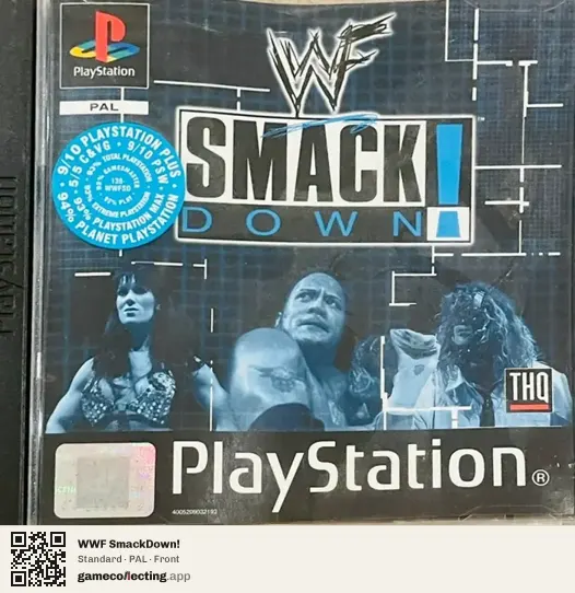 WWF SmackDown! PlayStation, PAL box front
