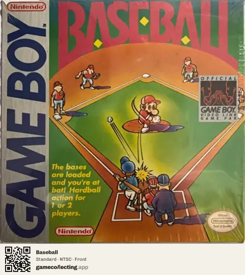 Baseball Game Boy, NTSC box front