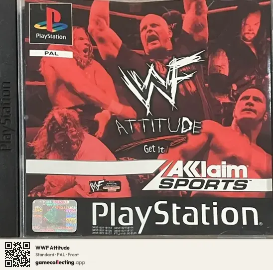 WWF Attitude PlayStation, PAL box front