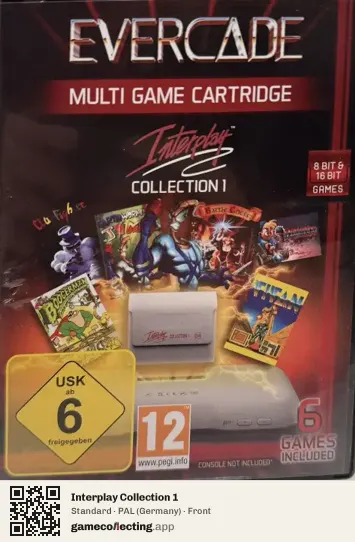 Interplay Collection 1 Evercade, Germany box front