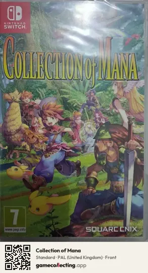 Collection of Mana Nintendo Switch, United Kingdom box front