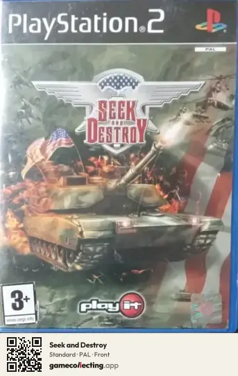 Seek and Destroy PlayStation 2, PAL box front