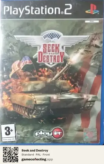 Seek and Destroy PlayStation 2, PAL box front