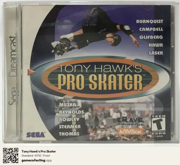 Tony Hawk's Pro Skater Sega Dreamcast, NTSC box front