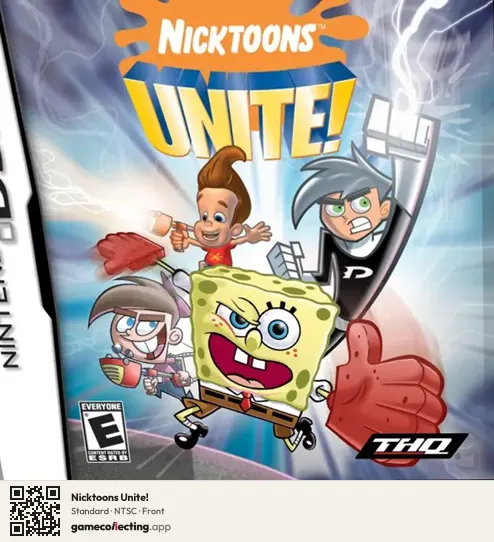 Nicktoons Unite! Nintendo DS, NTSC box front