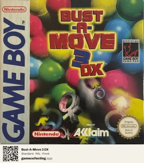 Bust-A-Move 3 DX Game Boy, PAL box front