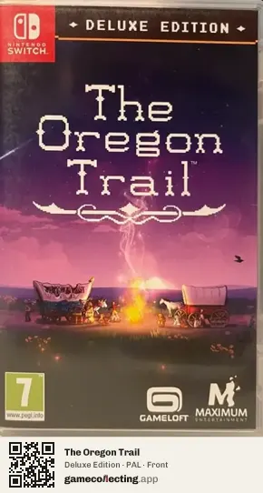 The Oregon Trail Nintendo Switch, PAL box front