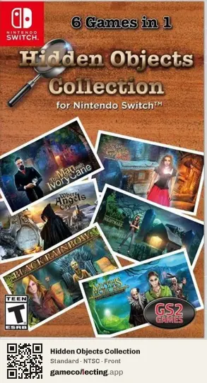 Hidden Objects Collection Nintendo Switch, NTSC box front