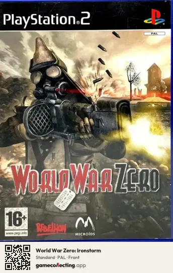 World War Zero: Ironstorm PlayStation 2, PAL box front