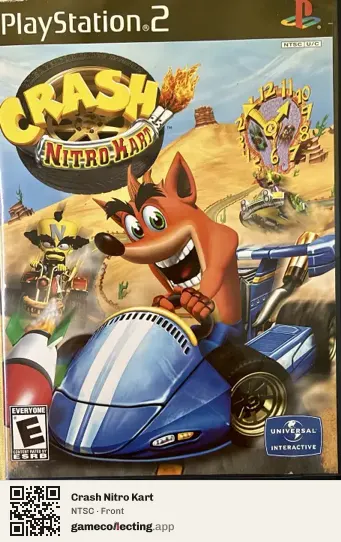 Crash Nitro Kart PlayStation 2, NTSC box front