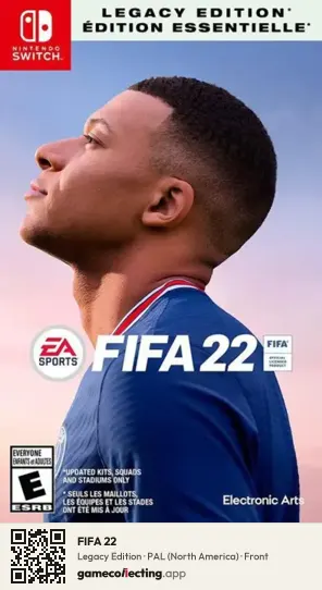 FIFA 22 Nintendo Switch, North America box front