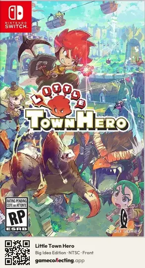 Little Town Hero Nintendo Switch, NTSC box front