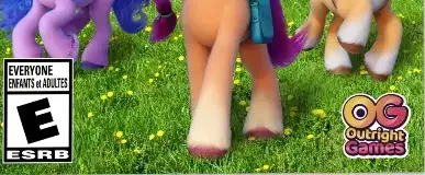 My Little Pony: A Maretime Bay Adventure, the ESRB box on its front