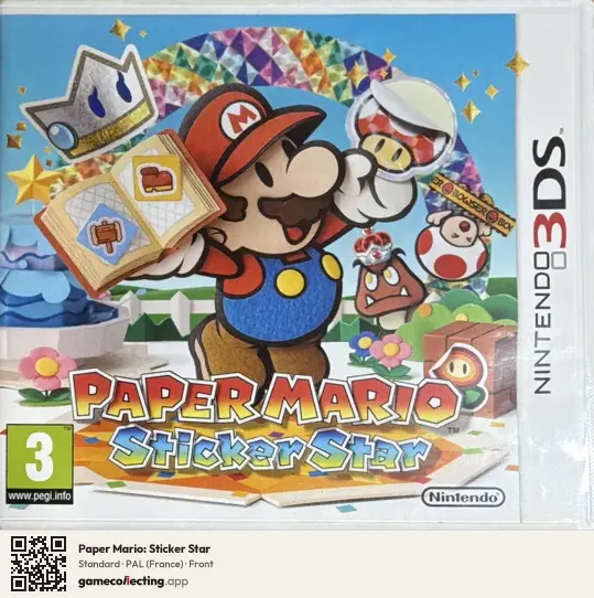 Paper Mario: Sticker Star Nintendo 3DS, France box front