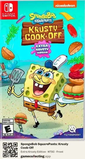 SpongeBob SquarePants: Krusty Cook-Off Nintendo Switch, NTSC box front