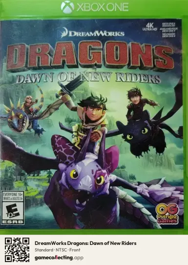 DreamWorks Dragons: Dawn of New Riders Xbox One, NTSC box front