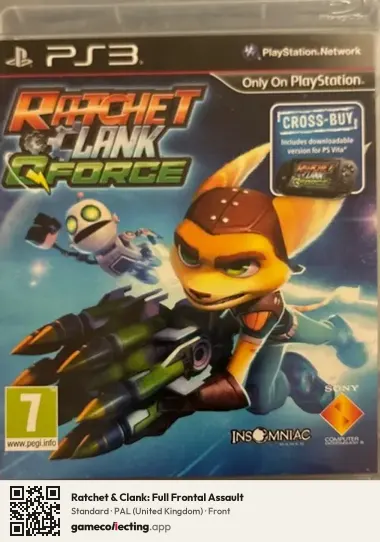Ratchet & Clank: Full Frontal Assault PlayStation 3, United Kingdom box front
