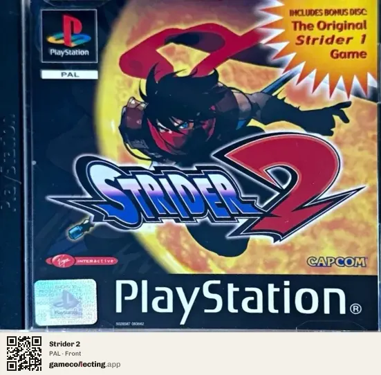 Strider 2 PlayStation, PAL box front